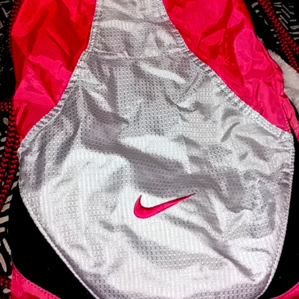 Drawstring backpack, n a sequin panda backpack
